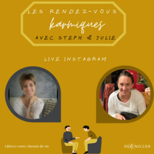 Publication Instagram présentant les rendez-vous karmiques: masterclass sur les réseaux des principales blessures de l'âme